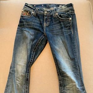 MISS ME size 26 mid-rise boot cut jeans